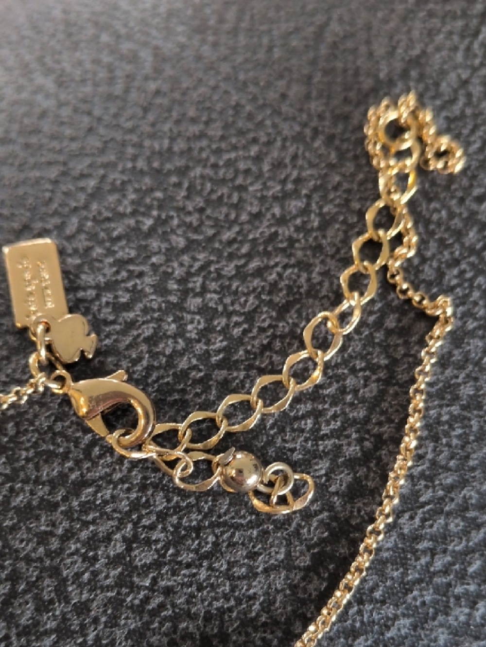 kate spade Gold Bar Station Necklace with Cream Inlays - Picture 2 of 4